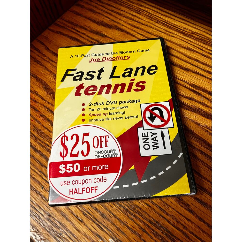 NEW Fast Lane‎ Tennis DVD Joe Dinoffer's Oncourt Offcourt Player Development